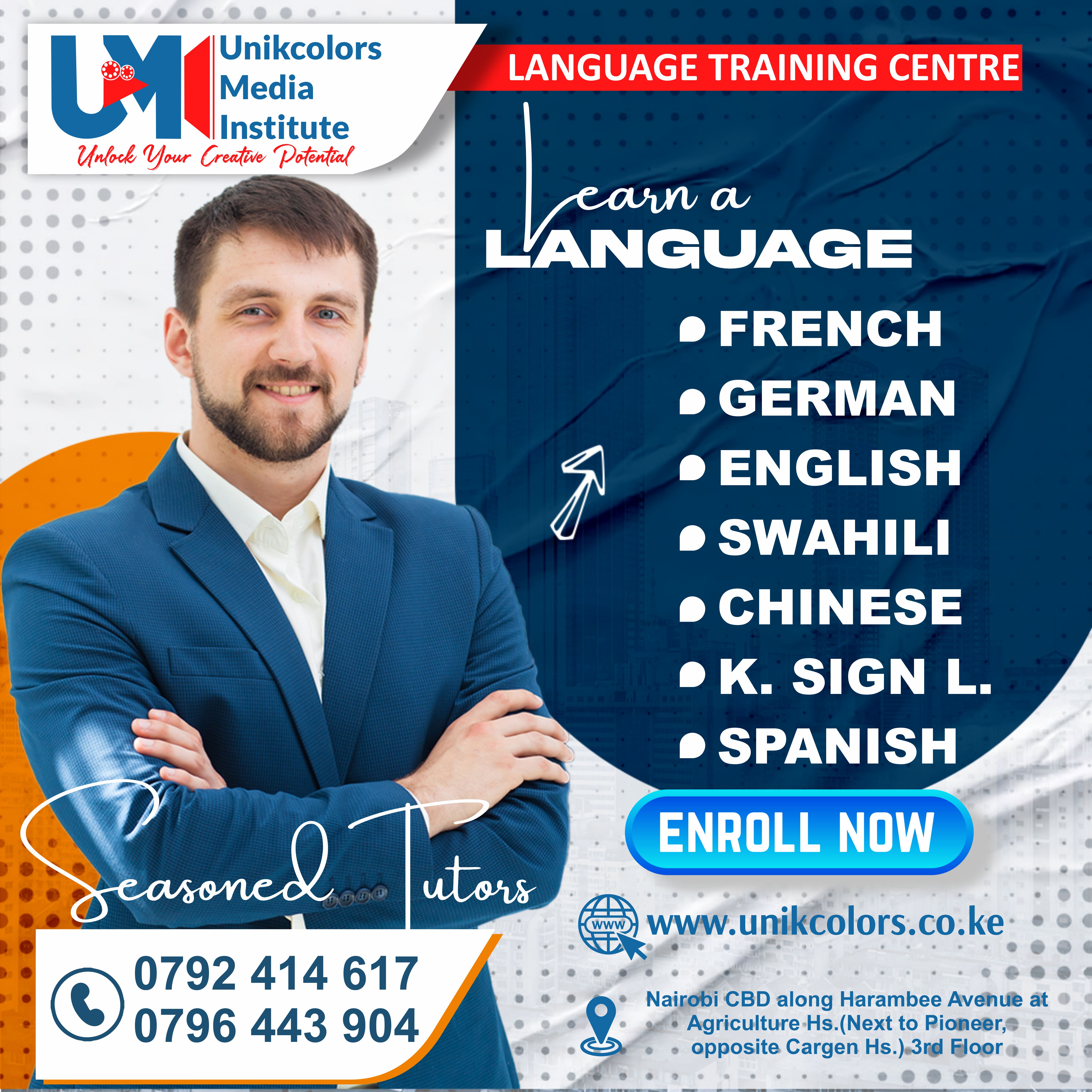 LANGUAGE TRAINING CENTRE - GERMAN | ENGLISH | FRENCH | CHINESE | SPANISH | SWAHILI | KENYA SIGN LANG